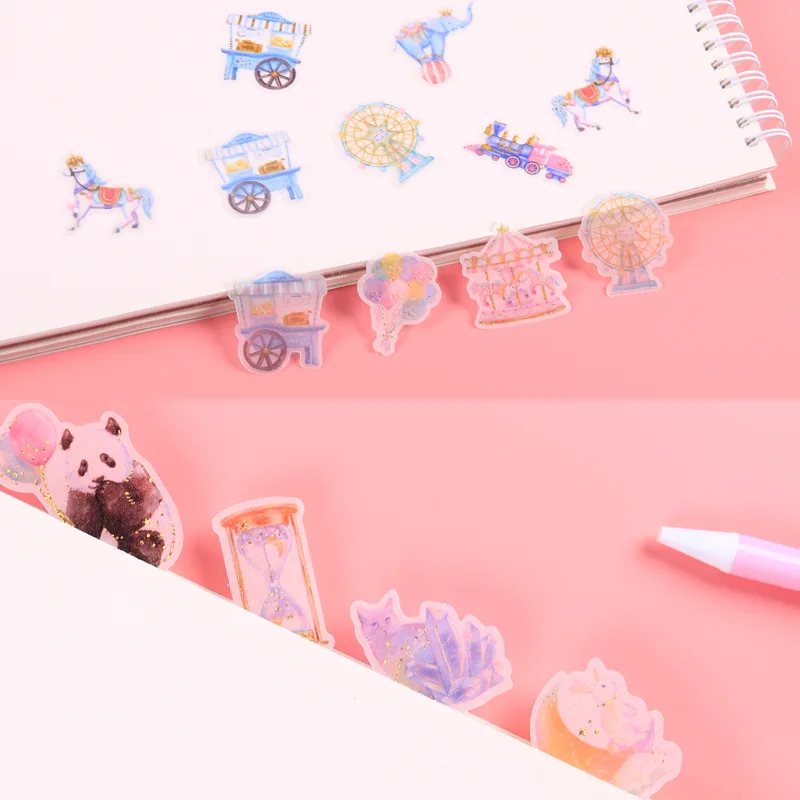 48 шт хрустальный шар кошки наклейки в виде конфет Kawaii Канцтовары декоративные
