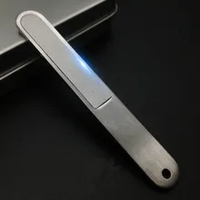 Односторонняя нержавеющая сталь металлическая пилка для ногтей буфера Профессиональный формирователь маникюрные инструменты полировка полосы шлифовки