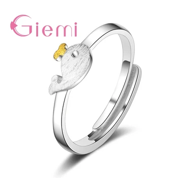 

Lovely Naughty Little Whale Shape Adjustable Ring Wedding Engagement Anniversary Present For Wife Beloved Girlfriends Wholesale