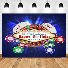 NeoBack Las Vegas Birthday Theme Backdrop Photography Birthday Party NEVADA Night City Photo Backdrop Props las vegas casino city skyline night backdrop vinyl cloth high quality computer printed party photo studio background