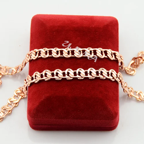 Цепочка из розового золота 8 мм|necklace jewelry|fashion jewelryjewelry fashion |
