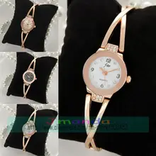 100 шт/партия JW-954 Модный женский браслет часы JW бренд розовое золото цвет кварцевые платье часы обертывание браслет наручные часы с кристаллами