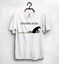 How Rainbows Are Made T Shirt Top Funny Gift Color Magic Sweet Custom Printed Tops Hot