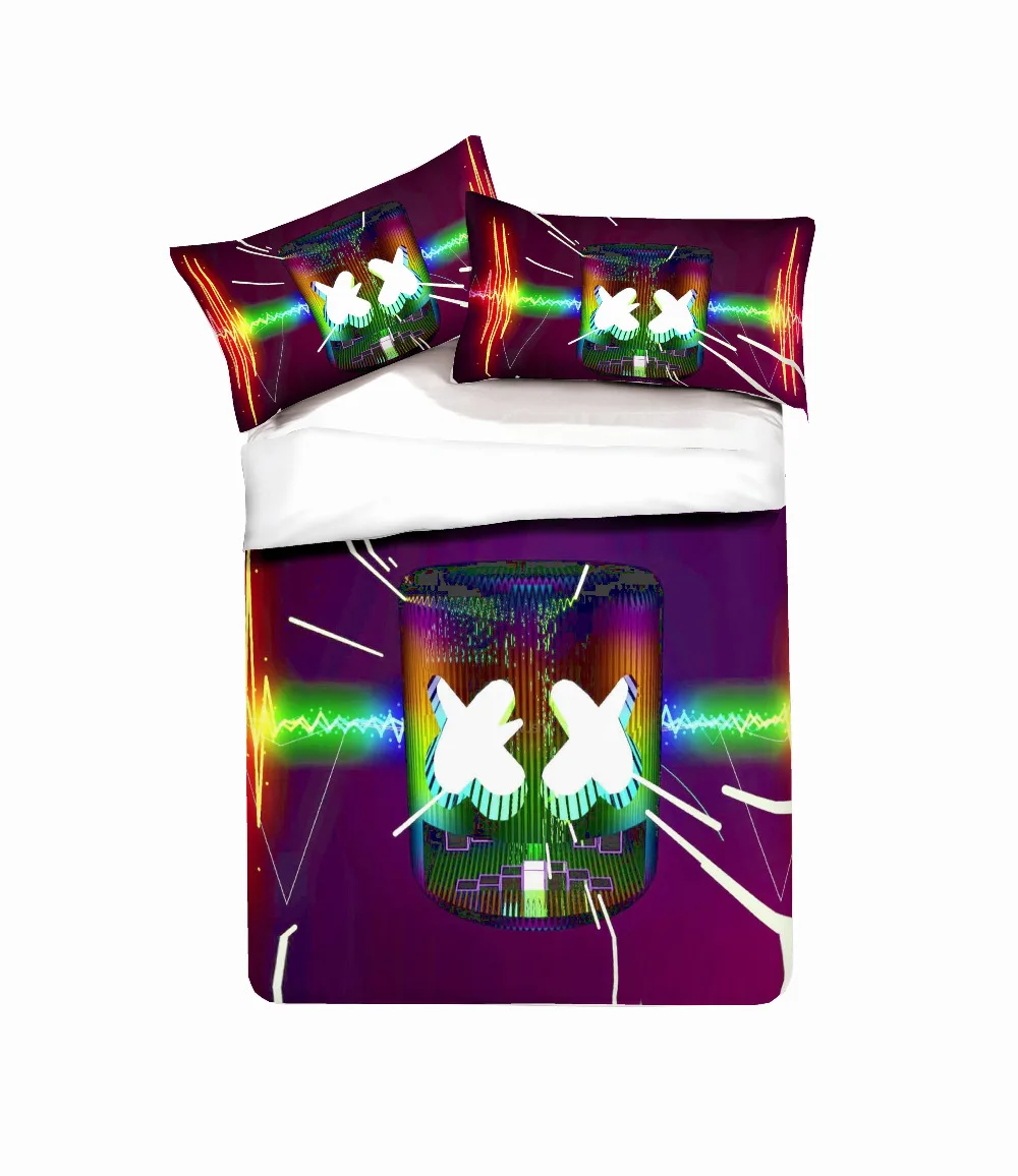 Набор постельного белья с 3d принтом, подарки для диджея Marshmello Friends/Подарочный пододеяльник, набор домашнего текстиля