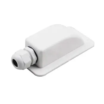 

ABS Solar RV Yacht Stand Roof Duct Cable Entry Round Junction Box White #401