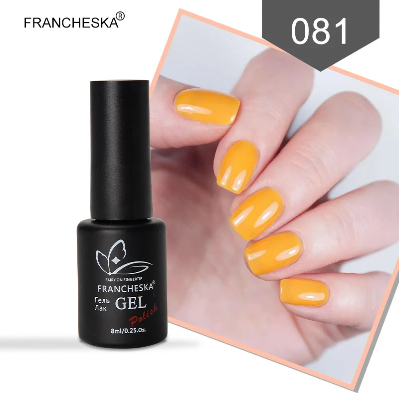 Francheska Гель-лак для ногтей УФ-гель nagels spulletjes gellak Гель-лак nagellak unhas de лак набор цветов nagels nai lart oje - Цвет: gel polish 81