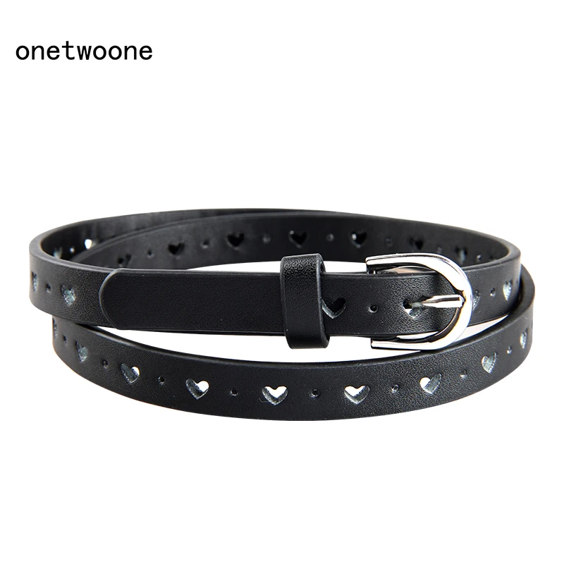 New Fashion Kids Belt Girls Belt Pu Belts for Kids Childrens Girls Christmas gift Pink Black Purple Beige Colors