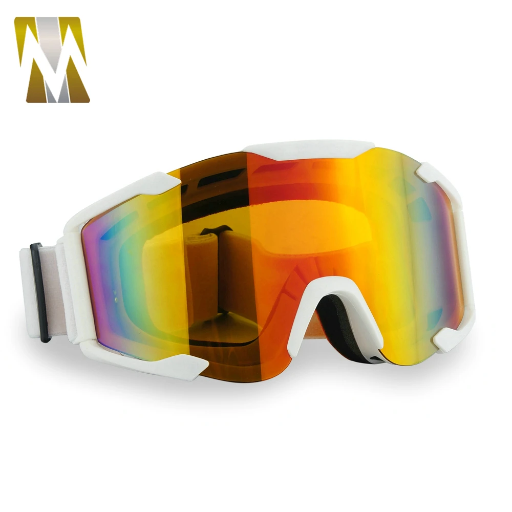 Orange frame + colorful lens Akoozn Motorcycle Goggles Motorcycle Motocross Off Road Dirt Bike Racing Goggles Glasses Eyes Protection PC Lens 