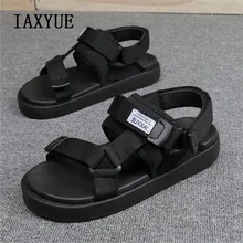 Корейская версия модных мужских сандалий, шлепанцы, Летние повседневные мужские сандалии, Нескользящие модные сандалии