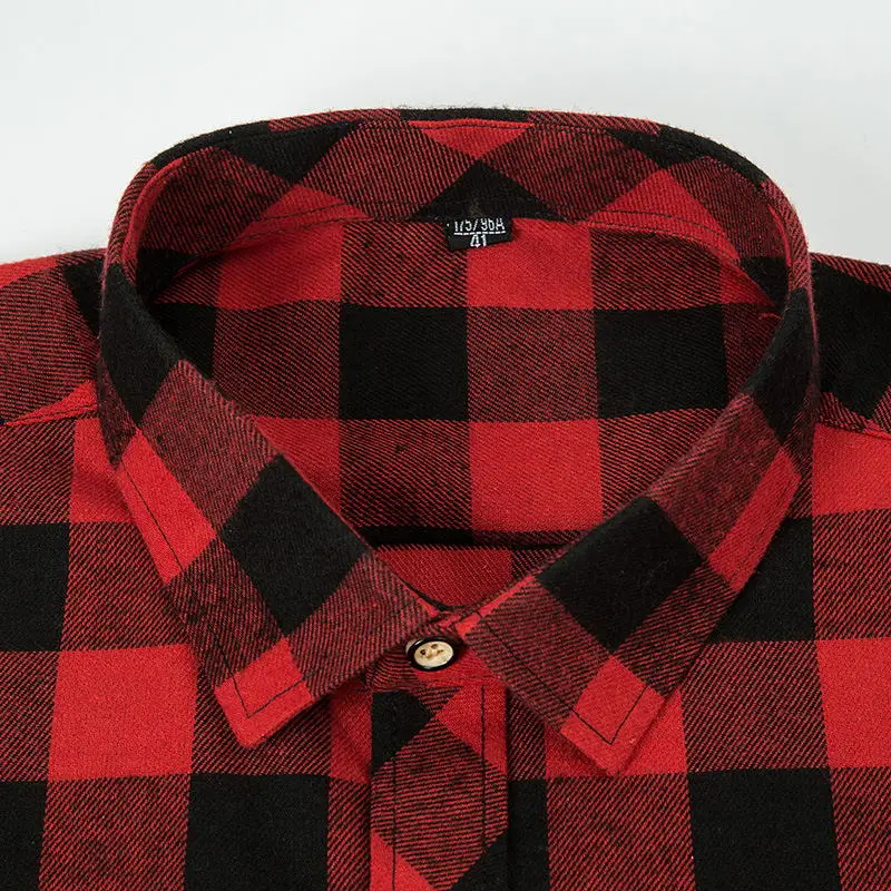Camisa masculina 2019 новая фланелевая клетчатая рубашка мужская с длинным рукавом Chemise Homme