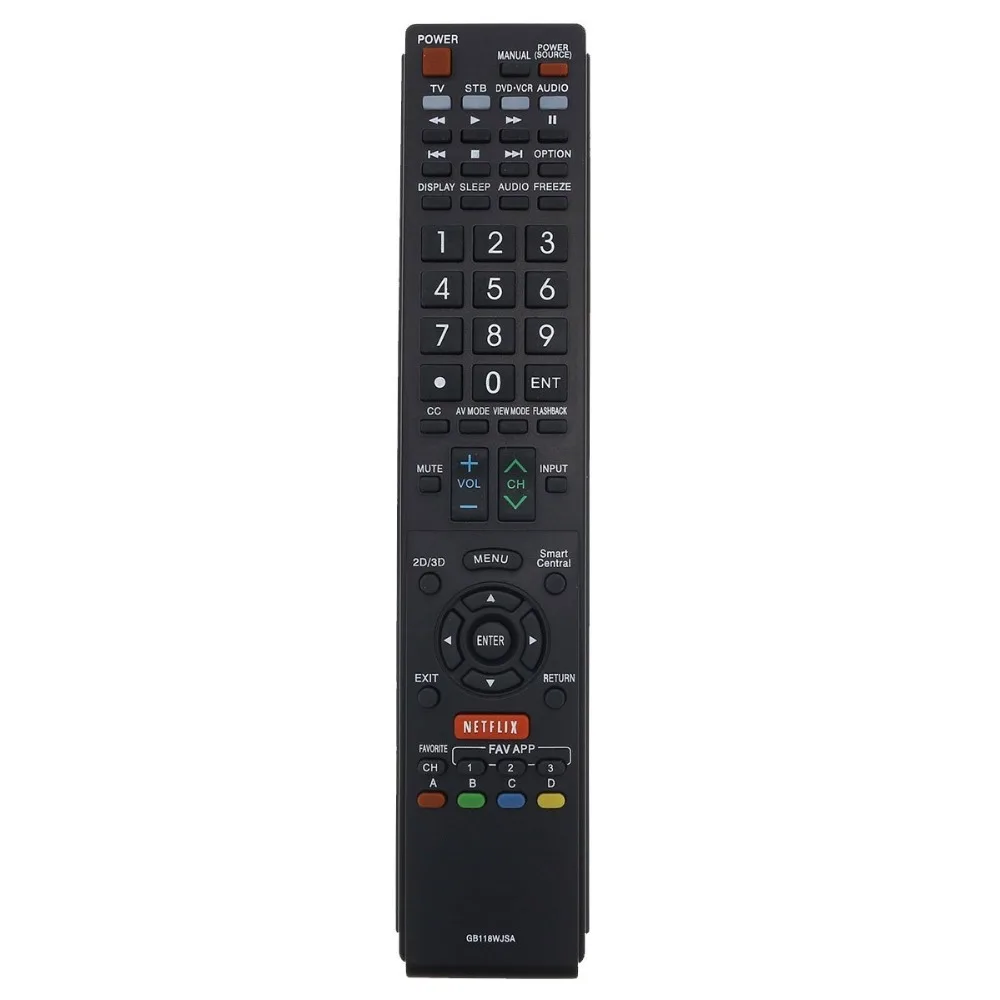 GB118WJSA Replacement TV Remote Control For Sharp Television (2)
