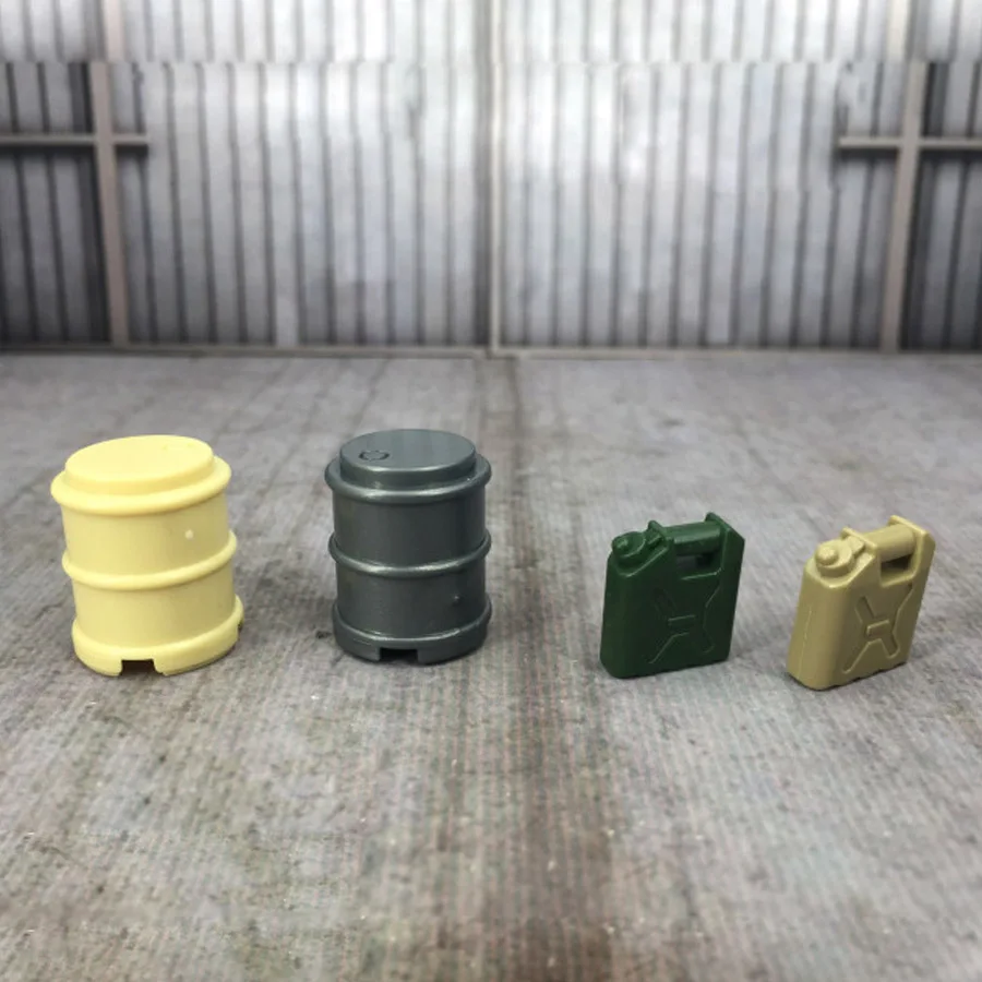 

4pcs Compatible with Building Blocks Toys Plastic Gasoline Cans, Petrol Bottles, Gas Stations MOC Models for Construction Toys