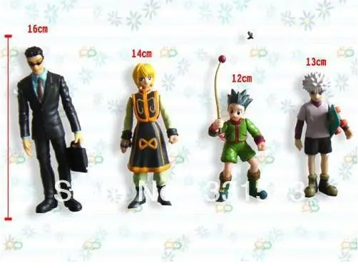

Free Shipping Anime Hunter x Hunter PVC Action Figure Toys set of 4 OTFG020