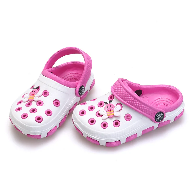  Child Sandals Slippers Hole Shoes Boys Girl Summer Wear Non-slip Cartoon Baby Garden Shoes Fashion Casual Sneakers