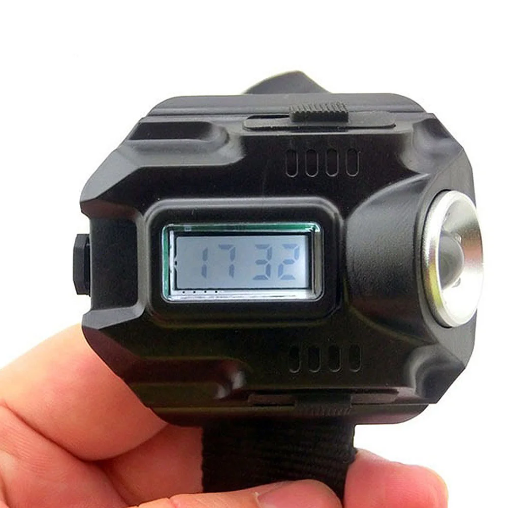 

Rechargeable Wrist Watch LED Tactical Watch Outdoor Waterproof LED Clock with Flashlight Wrist Watch Hiking Camping LED Torch