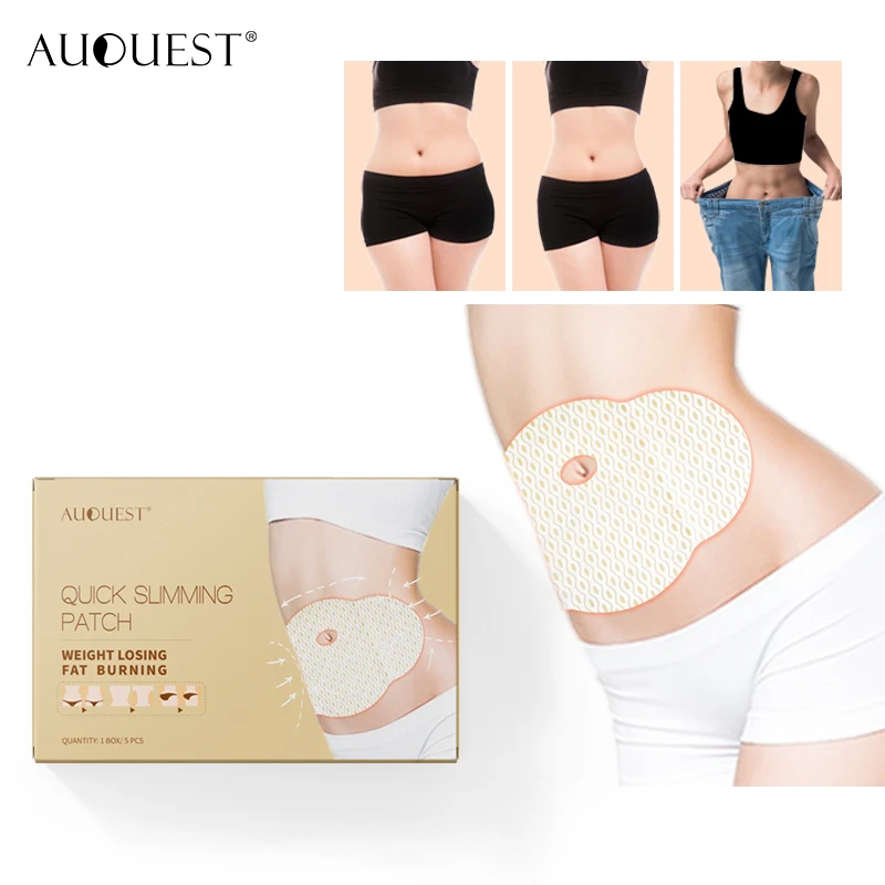 5pcs AuQuest Slimming Patch Stomach Fat Burner Weight Loss Product Waist Belly Slim Patches Cellulite Massager Body Control Mu