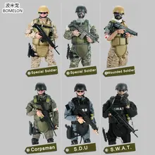 1/6 Toy Soldiers Action Figures Set Uniform Army Figures Jointed Doll Military Soldier Model Boys Toys For children Gift
