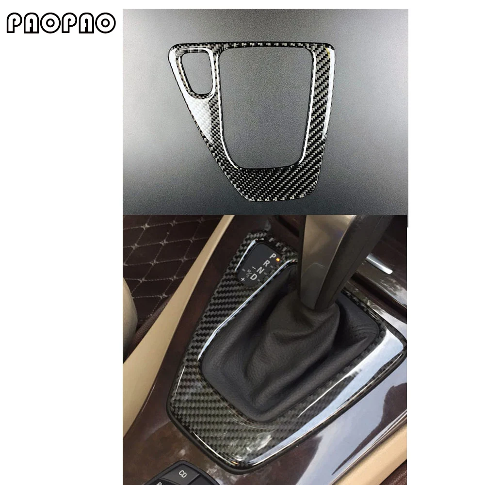 

For bmw e90 e92 LHD Interior Trim Carbon Fiber Gear Shift Control Panel Cover Sticker Car styling 3 series accessories