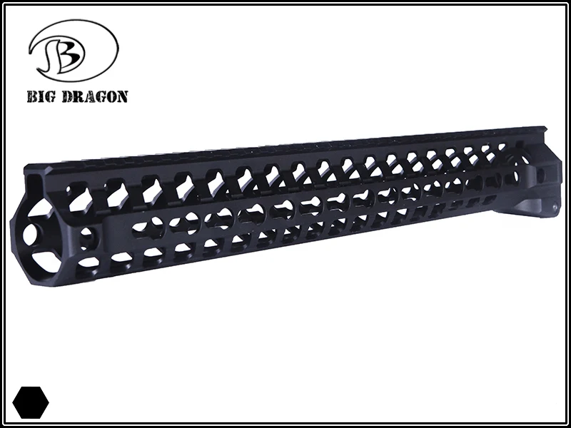 AR-15 M-lok Keymod переключатель 9 1/4 12 13 15 дюймов. 223/5. 56 рельс AEG Handguard Пикатинни тонкий стиль с бочковой гайкой для прицела - Цвет: Keymod 38CM