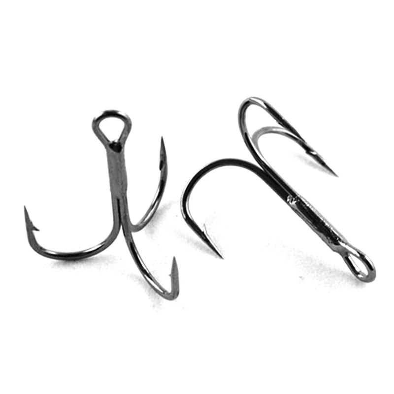 Promotion 100pcs Treble Hooks for Fishing Lures High Carbon Steel