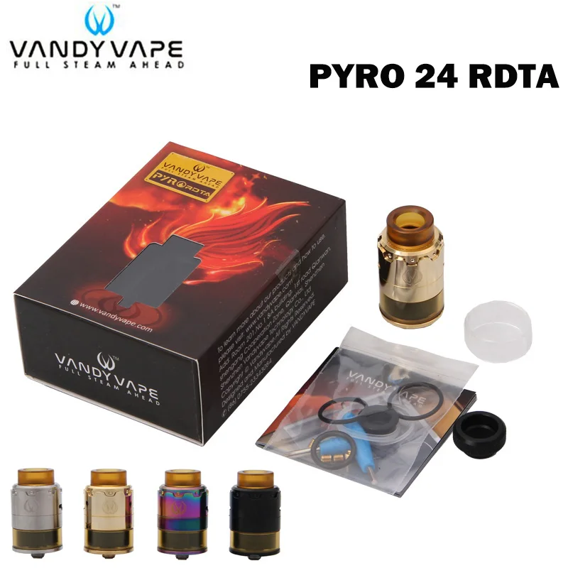 

Vandy Vape PYRO 24 RDTA Tank Atomizer 24.4mm 2ml/4ml Innovation in Fill Mode Design e Cigarette Vaporizer