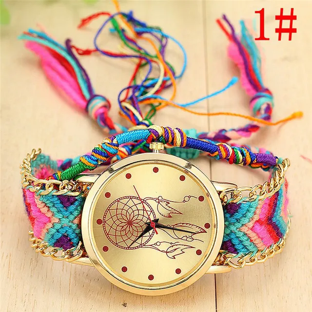 Handmade Ladies Vintage fashion Quartz Watch Dreamcatcher Friendship Watches Wea Handmade Ladies Vintage fashion Quartz Watch Dreamcatcher Friendship Watches Wea