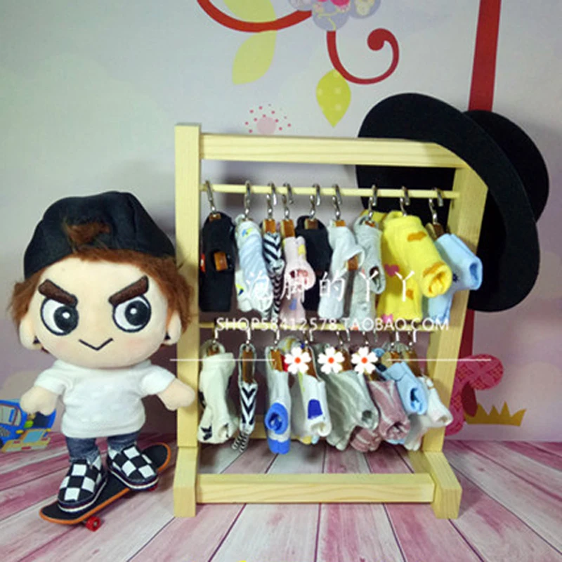 1/6 bjd got7 exo кукольный деревянный шкаф деревянная полка для пальто|Одежда и