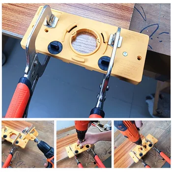

Hinge Boring Jig Drill 35MM Cup Style Hinge Jig Boring Hole Drill Guide Forstner Bit Wood Cutter Carpenter Woodworking DIY Tools