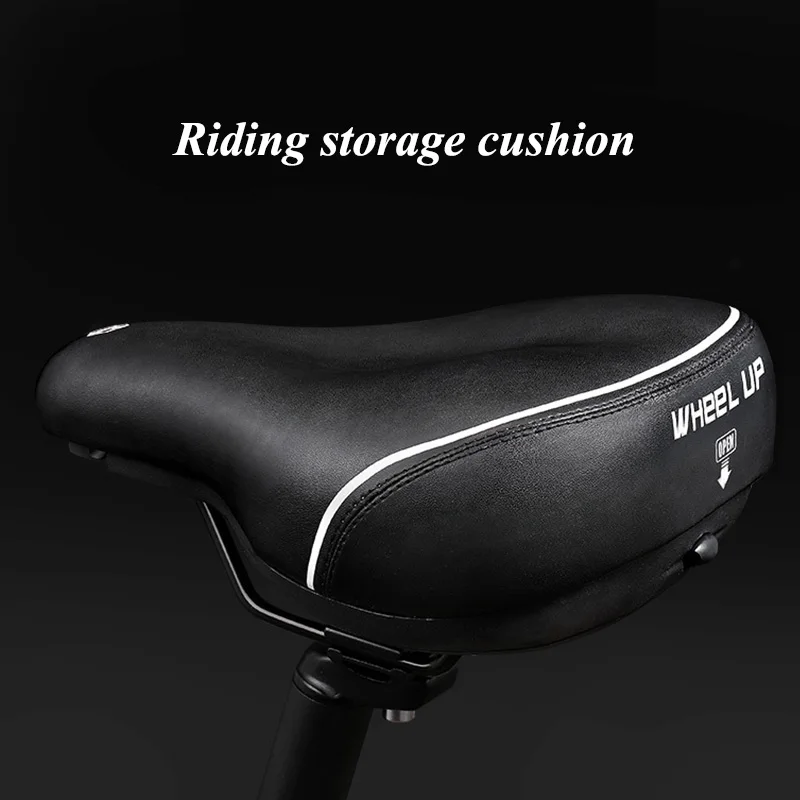 Велосипедное комфортное амортизирующее сиденье для горного велосипеда, велосипедное седло, подушка, оснащенная функцией хранения большой емкости