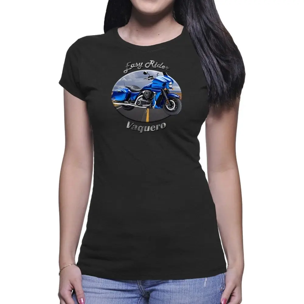 

Japanese Classic Motorcycle Motorrad Vaquero Easy Rider Women`S Dark T-Shirt New 2019 Popular Famous Brand Brand High