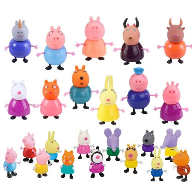 

Peppa Pig Toys Fashion Doll George Family Role Dad Mom Grandpa Grandma Action Figure Model Children Birthday Gifts