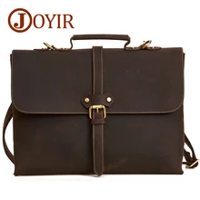 JOYIR Crazy Horse мужской портфель из натуральной кожи сумка-мессенджер для ноутбука деловая сумка через плечо сумка-мессенджер 6358