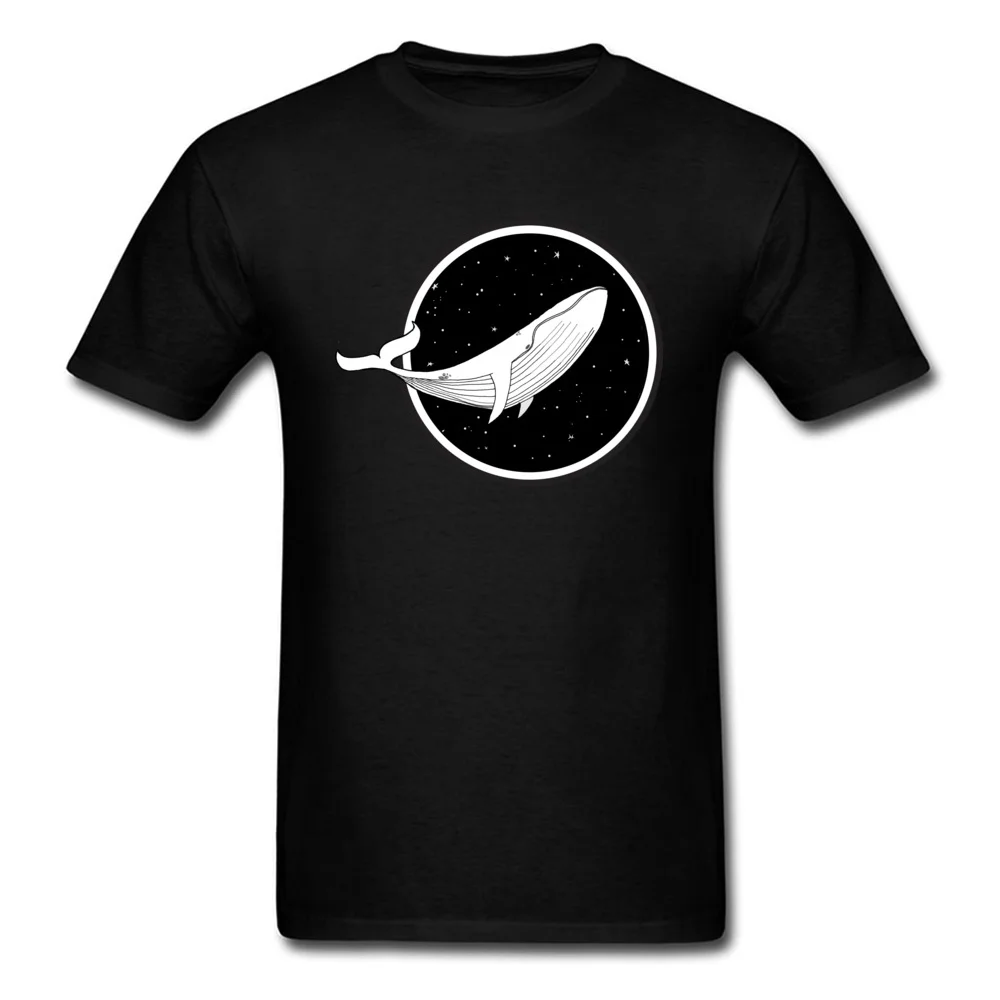 Printed T-Shirt 2018 Round Collar Space Aquarium 100% Cotton Men Tops Shirt Gift Short Sleeve Sweatshirts Top Quality Space Aquarium black