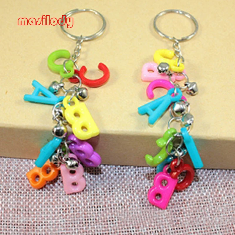 30pcs/Lot Numbers Key Chain Letters Keychain Numbers and Letters
