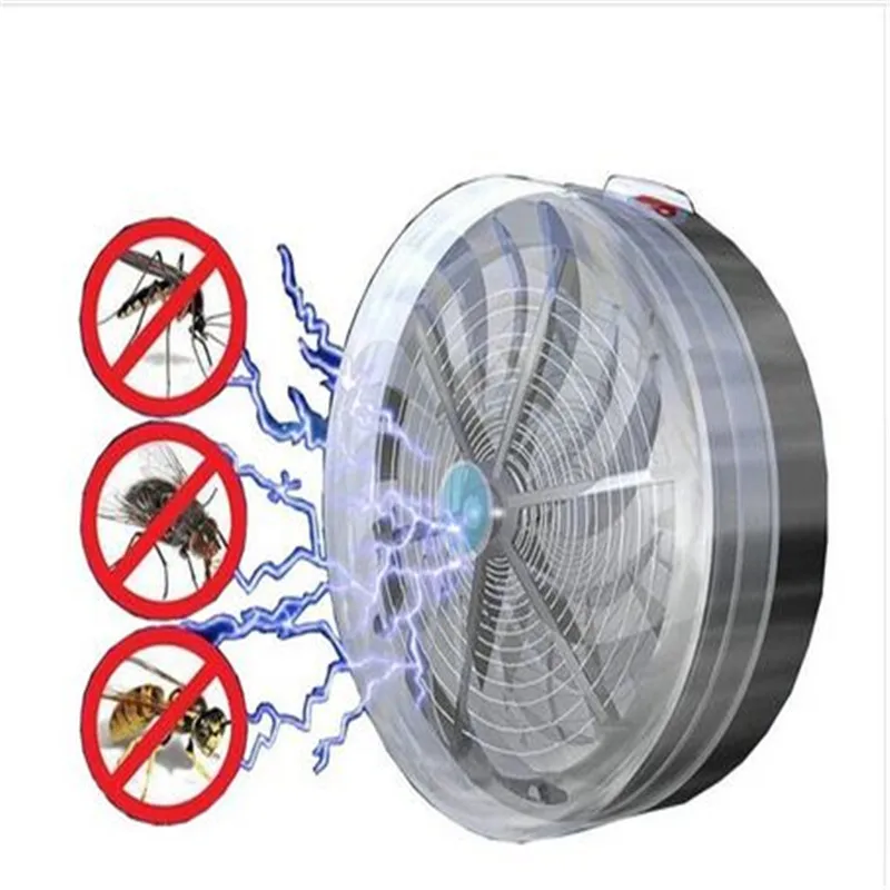 Solar Powered Buzz UV Lamp Light Fly Insect Bug Mosquito