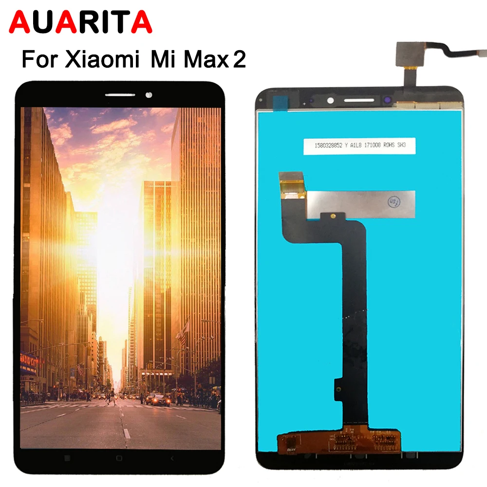 ЖК дисплей для XiaoMi MI MAX 2 сенсорная панель дигитайзер экрана в сборе с рамкой