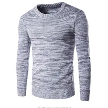 Ailooge осень г. Мода свитер для повседневной носки водолазка с высоким воротником Для мужчин; вязаный свитер и пуловер Для Мужчин's Однотонная Одежда глава куртка