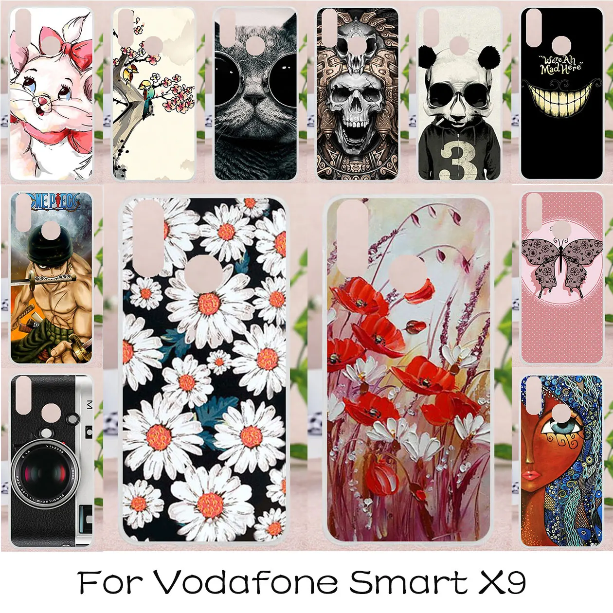 

TPU Case For Vodafone Smart X9 Cases Painted Soft Silicone Fundas For Vodafone Smart X9 5.7 inch Covers Bumper Capa
