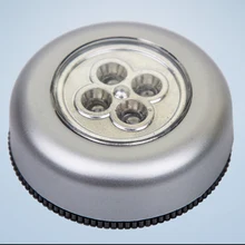 4 светодиодный нажимной светильник для дома, кухни, под шкафом, для шкафа, нажимная палка на лампе, для гардероба, Сенсорная лампа, светодиодный светильник