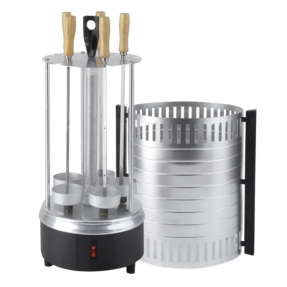 Automatic Rotating Barbecue Grill Electric Smokeless Oven Vertical BBQ Rotary Grill Household Lamb Skewers Kebab Machine Automatic Rotating Barbecue Grill Electric Smokeless Oven Vertical BBQ Rotary Grill Household Lamb Skewers Kebab Machine