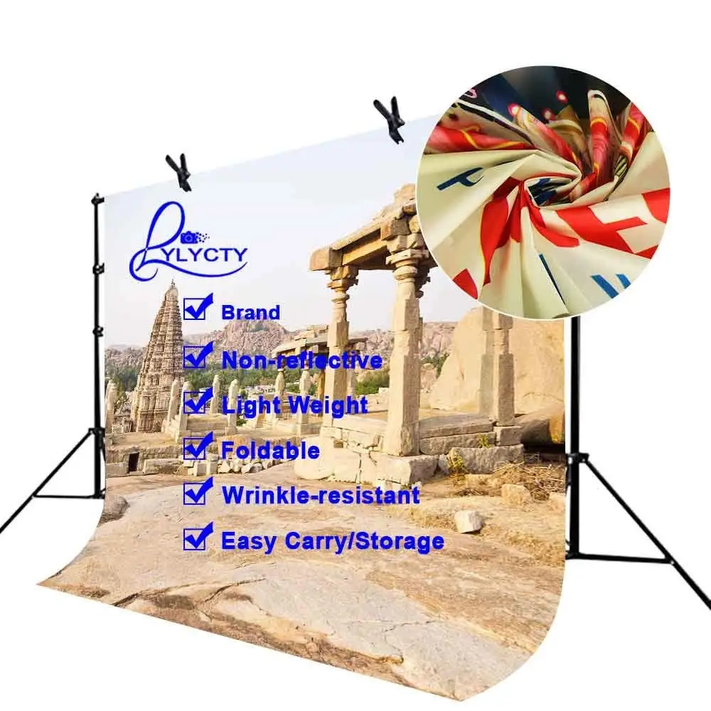 150x220cm Indian Ancient Buildings Backdrop Empty Indian Ancient Buildings Photography Background for Camera Photo