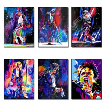 

Diamond Embroidery Michael Jackson Full Square / Round Drill Mosaic Kit Diamond Painting Picture of Rhinestones Home Decoration