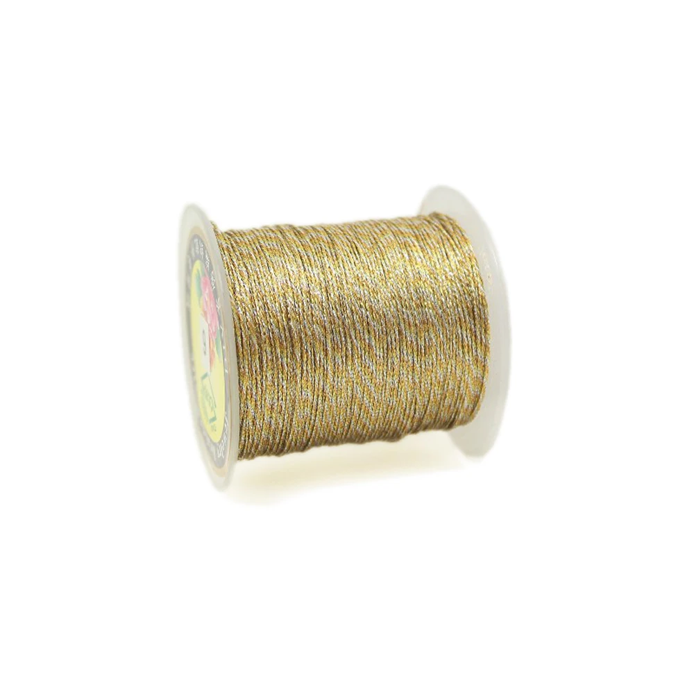 

Sanbest 3 /6/9/12 Strands Metallic Gold And Silver Shiny Effect Weaving Thread Crafts Threads Jewellery Thread TH00034