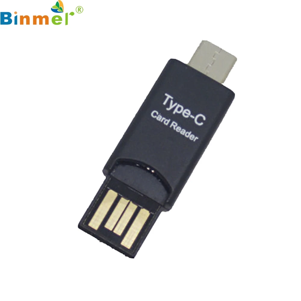 Адаптер хоста USB 2 0 Type C OTG Устройство для чтения карт Micro SD ноутбука ПК телефона
