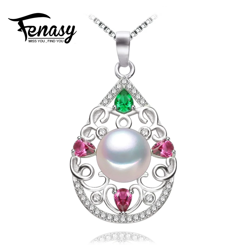 

FENASY pendants natural Pearl necklace , 2018 new crystal jewelry charm leopard necklace for women accessories AliExpress