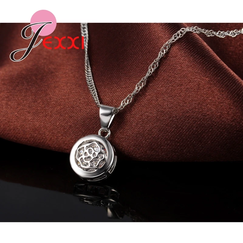 Classical-Circular-Rose-Pendant-Jewelry-Set-CZ-Cubic-Zirconia-925-Sterling-Silver-Necklace-And-Earrings-Set (1)