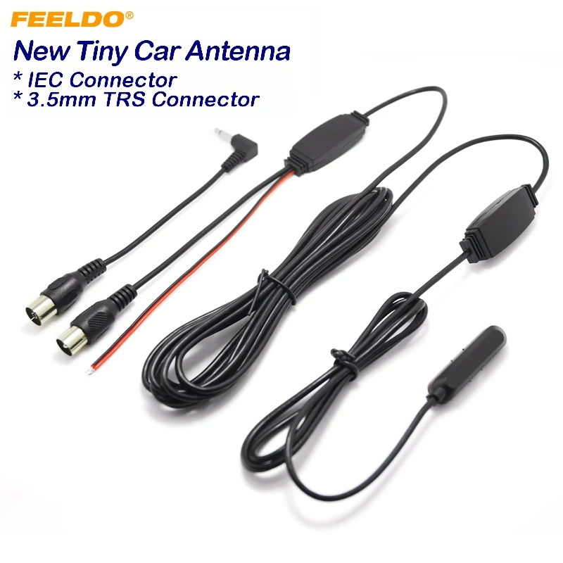 

FEELDO Tiny Car Auto Window IEC Active Digital TV Antenna With Built-in Amplifier