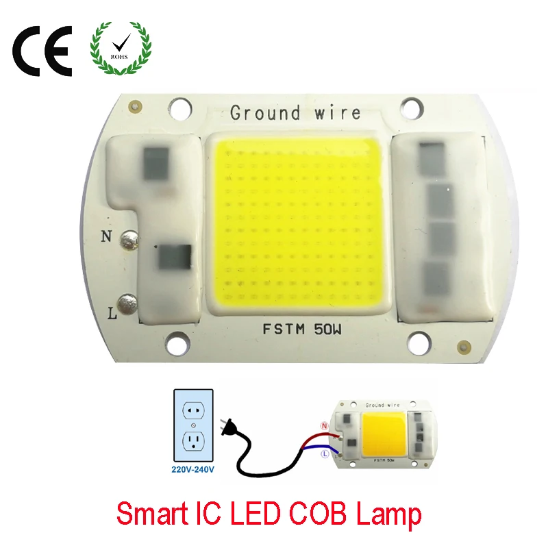 20 W 30 50 220 V умная ИС (интеграционная Схема высокое Мощность светодиодный Матрица