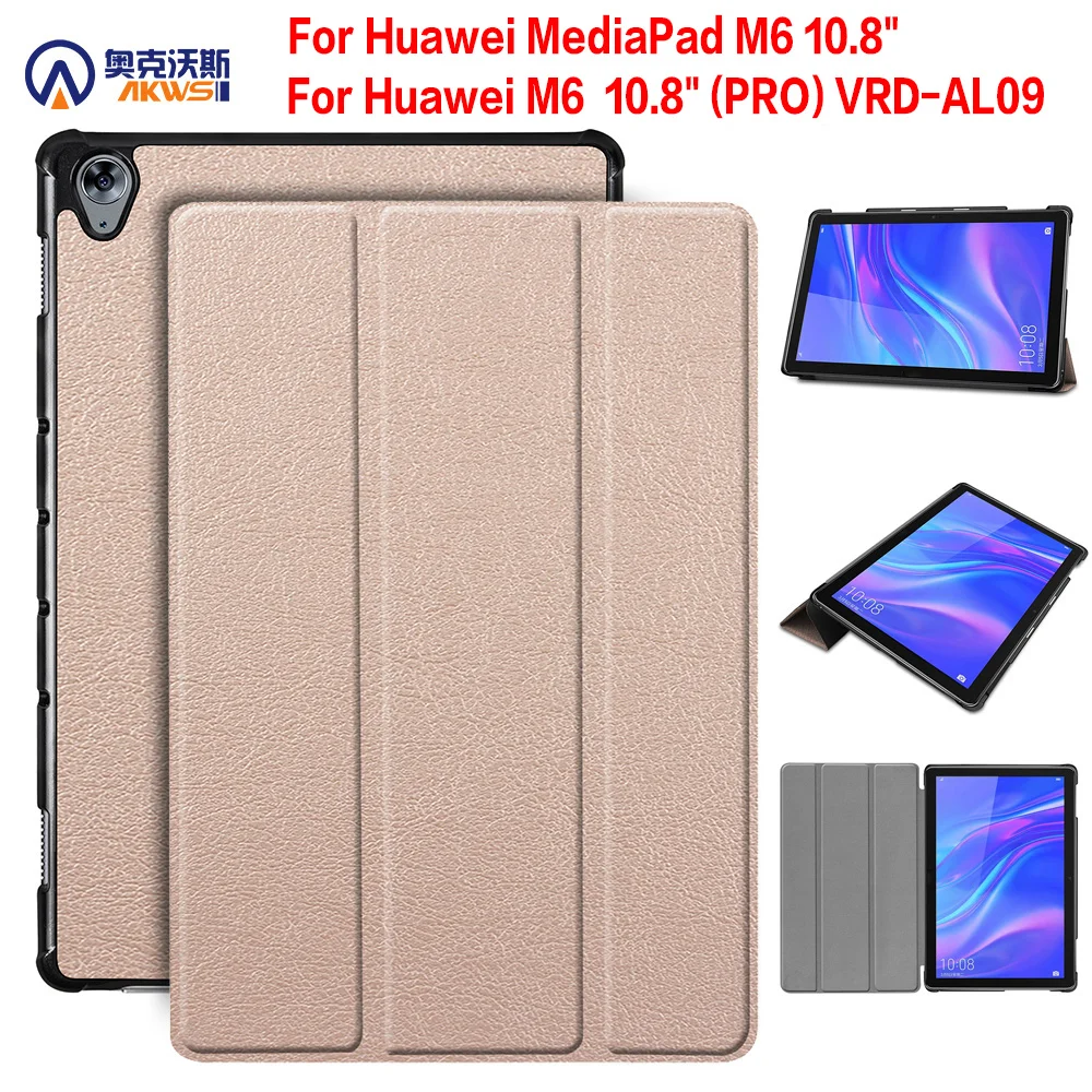

Walkers Ultra Thin Smart Cover for 2019 Huawei Mediapad M6 Pro 10.8 Inch Case for VRD-AL09 Tablet Stand Shell Funda
