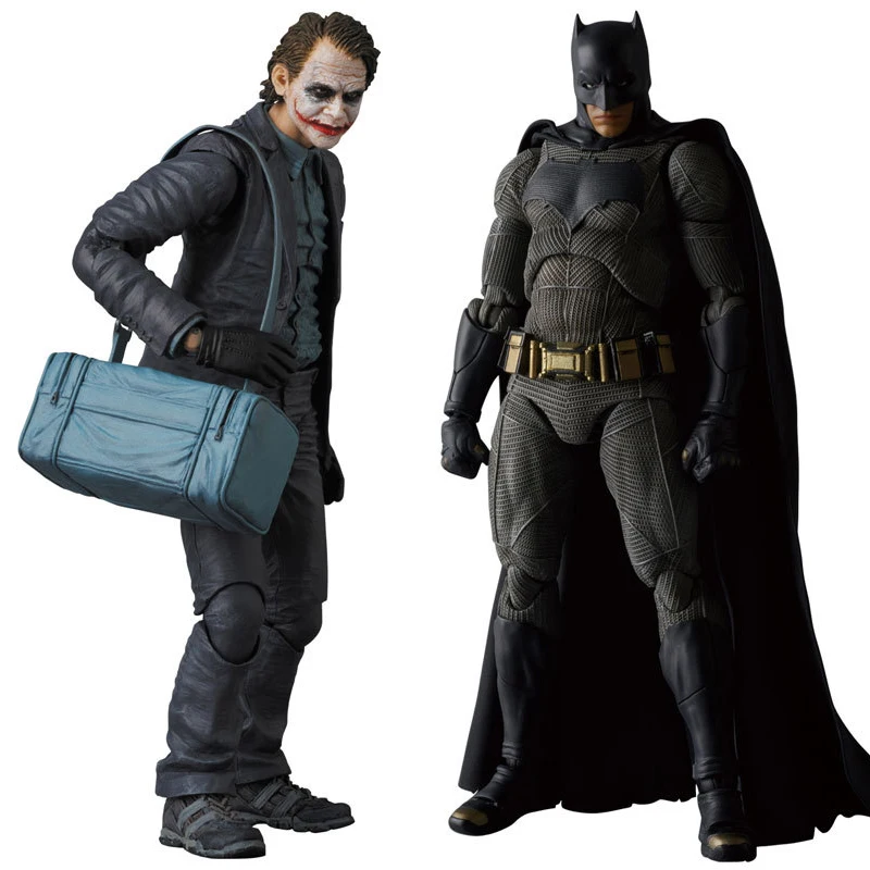 MAFEX NO.015 & 017 Бэтмен Темная ночь Джокер ПВХ экшн фигурка Коллекционная модель